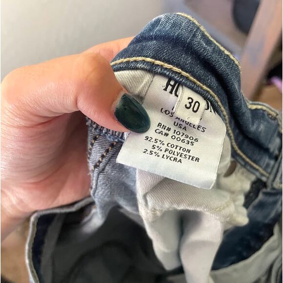 Hudson Jeans Krista Super Skinny Low Rise Stretch Denim Jeans‎ - Size 30 - Picture 5 of 16